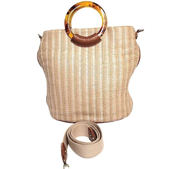 HOBO Sheila Bucket - Natural Straw - Picture 7 of 10